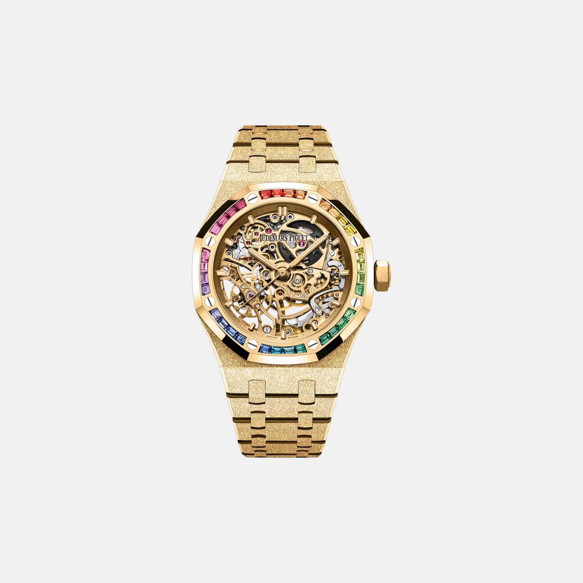 Royal Oak Frosted Gold Double Balance Skeleton 15468BA.YG.1259BA.01-B