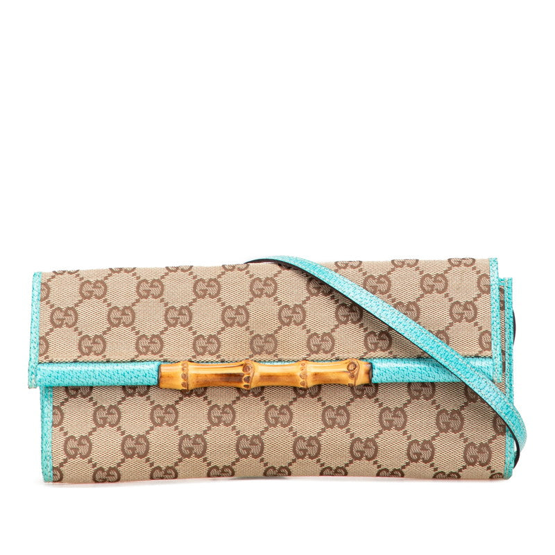 Gucci Bamboo GG Canvas Shoulder Bag