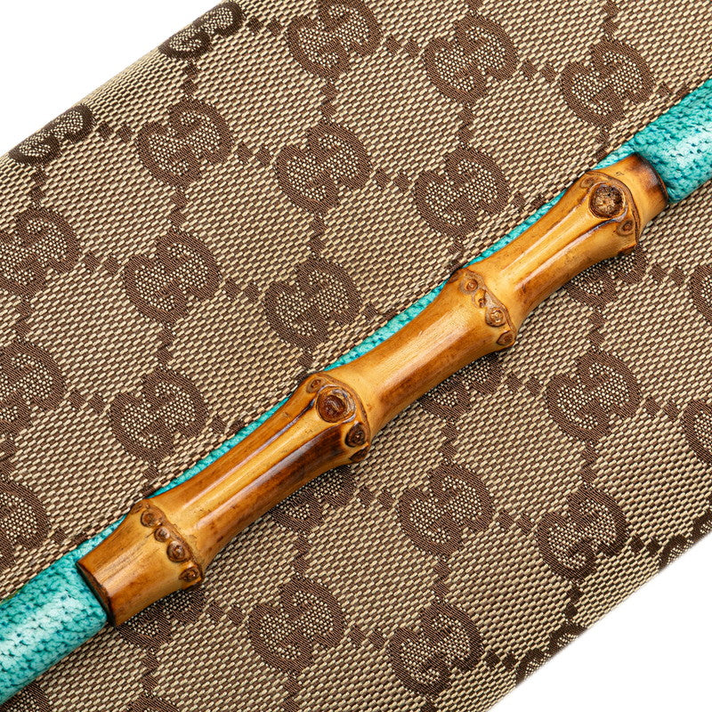 Gucci Bamboo GG Canvas Shoulder Bag