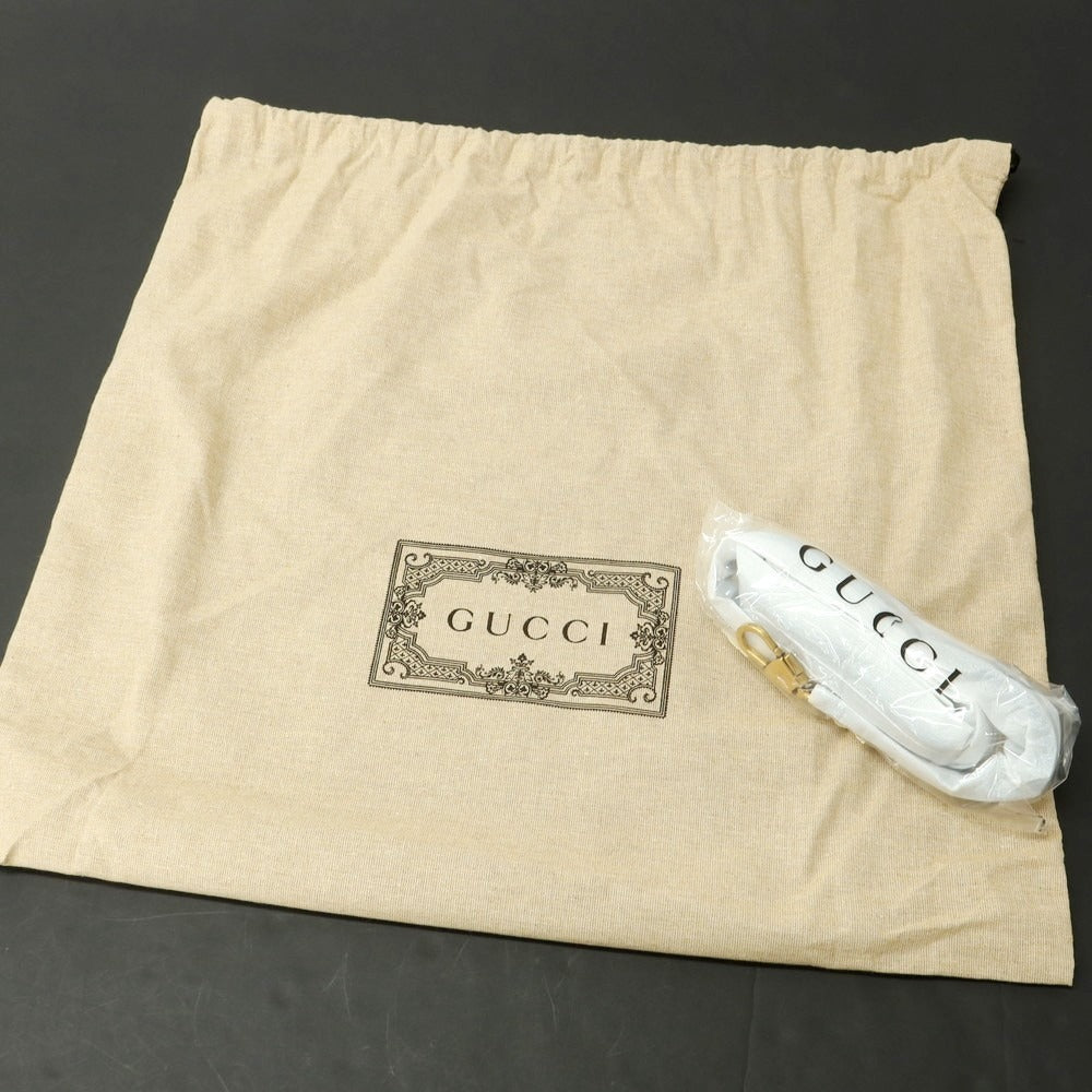 Gucci Bamboo Double G Straw Handbag