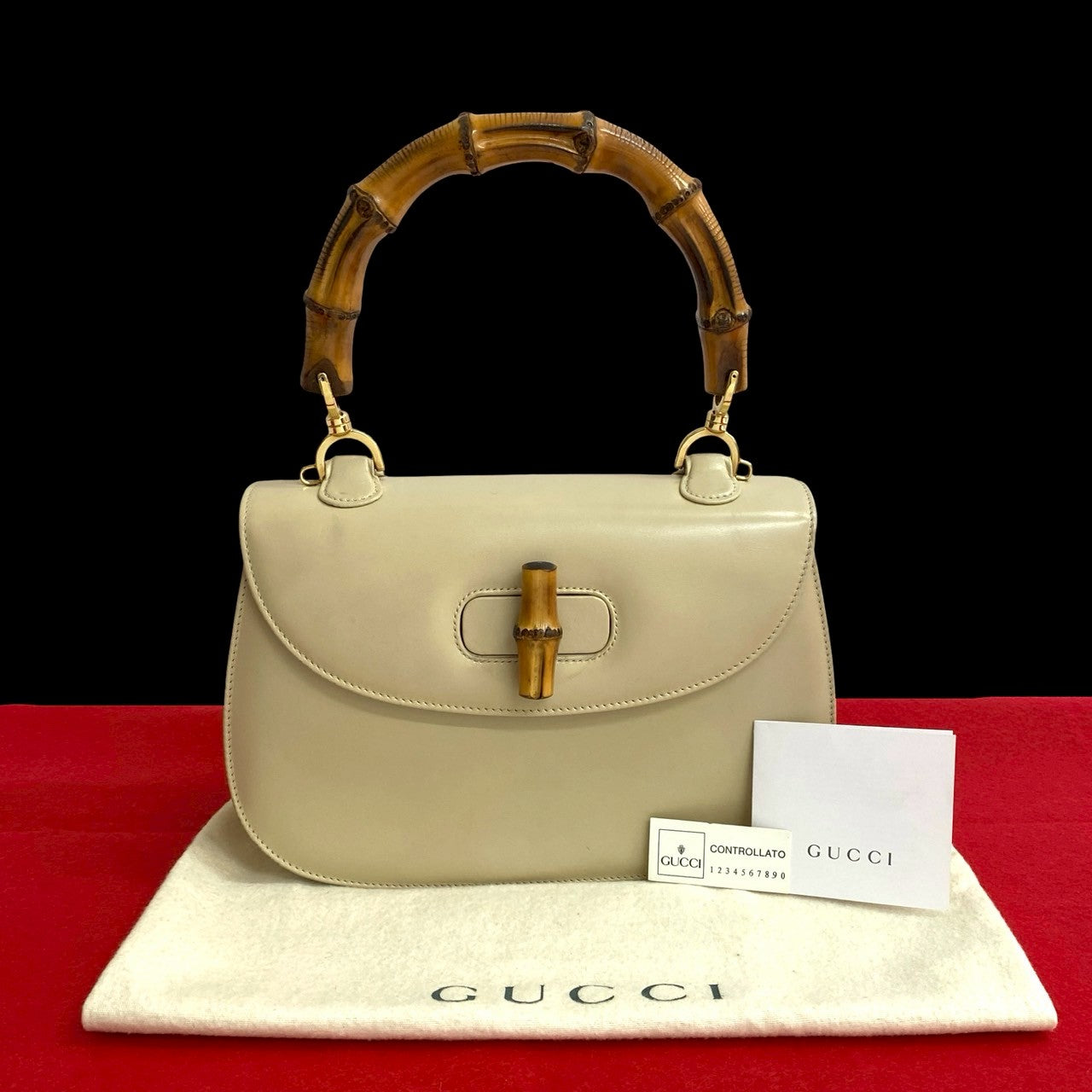 Gucci Bamboo Leather Handbag