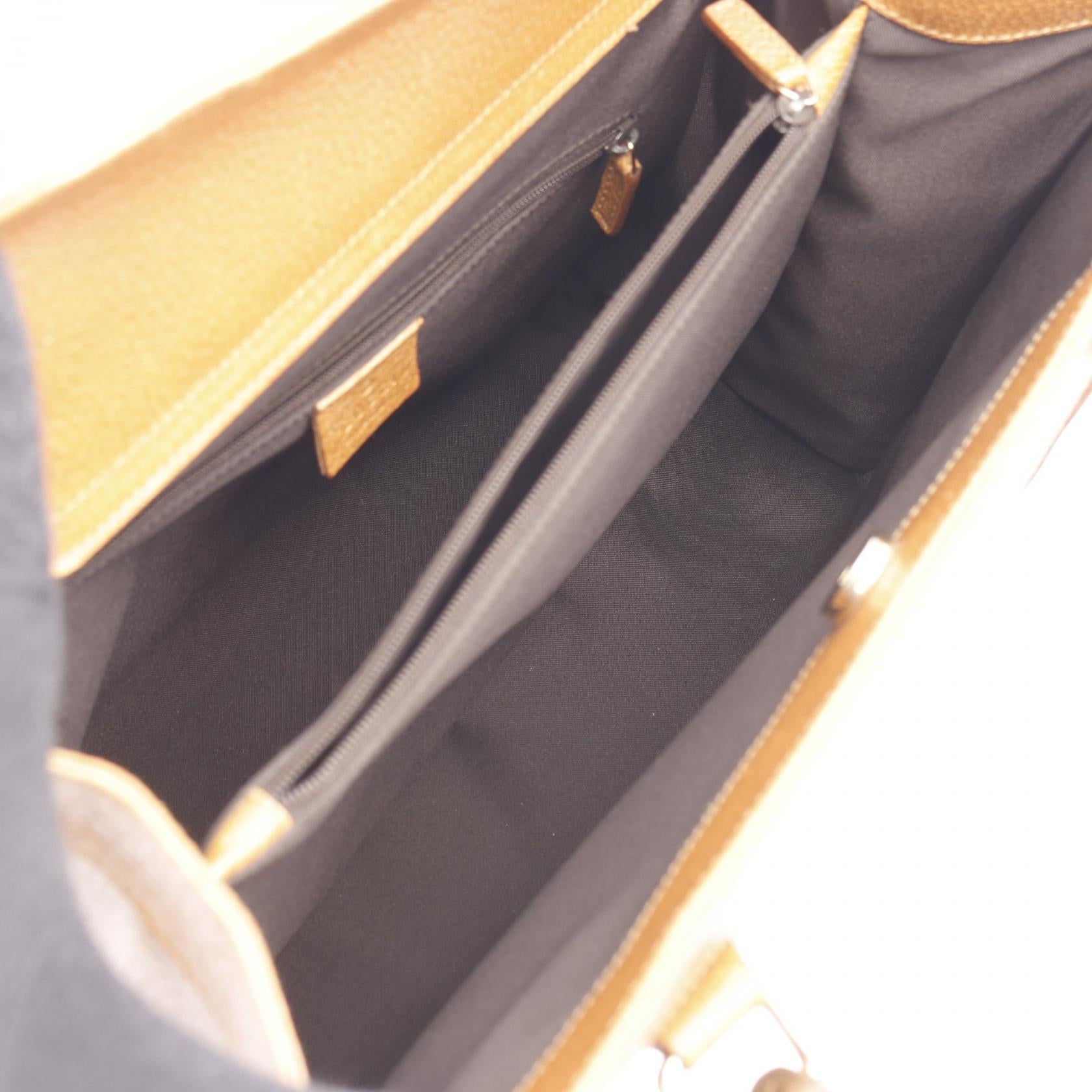 Gucci Bamboo Leather Tote Bag
