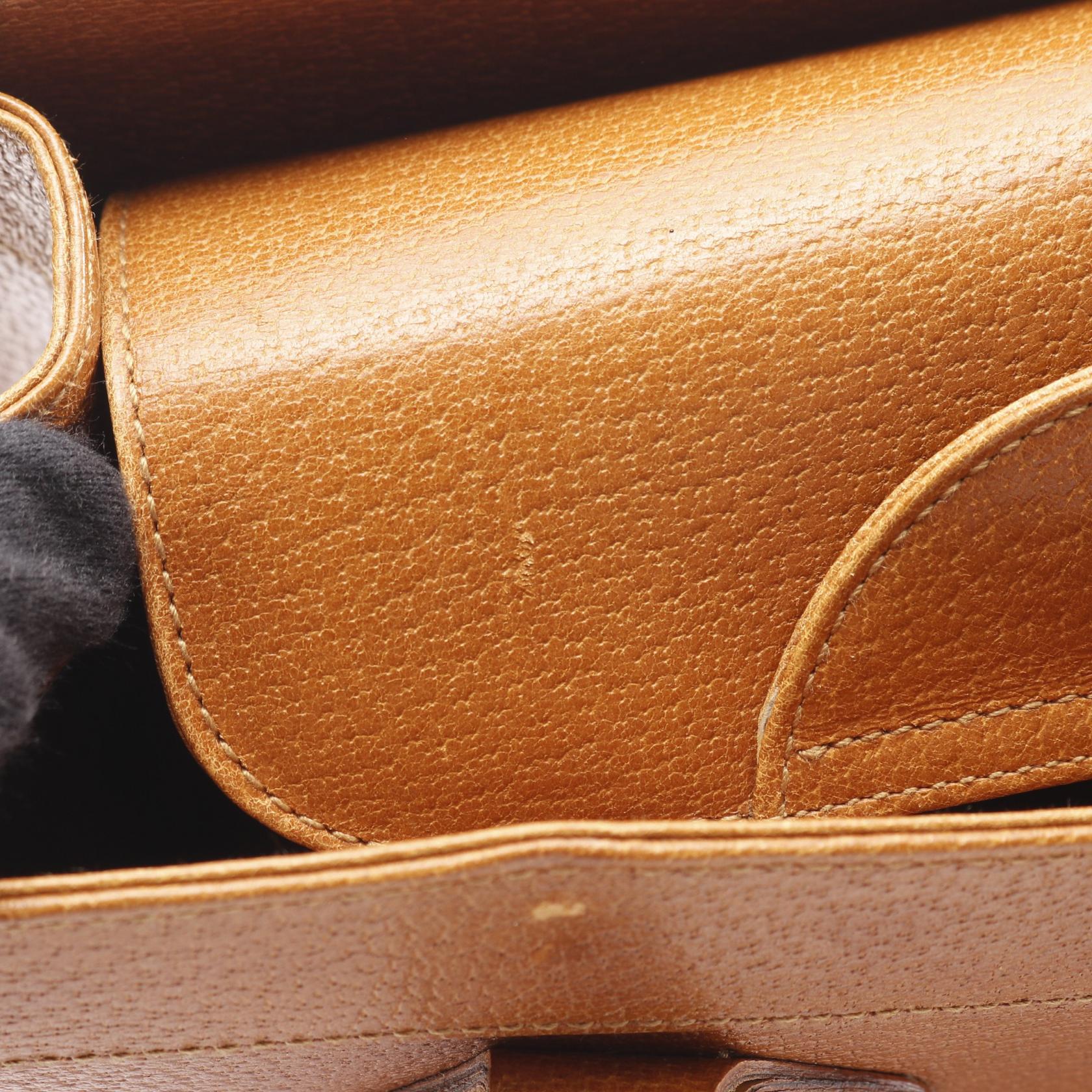 Gucci Bamboo Leather Tote Bag