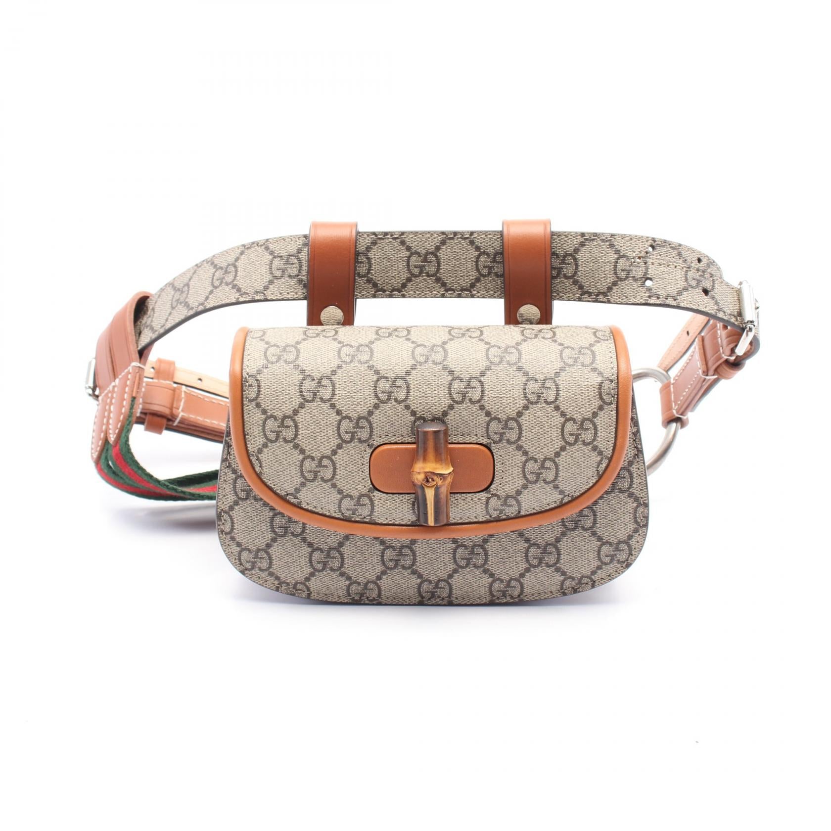 Gucci Bamboo 1947 PVC Coated Canvas Belt Bag