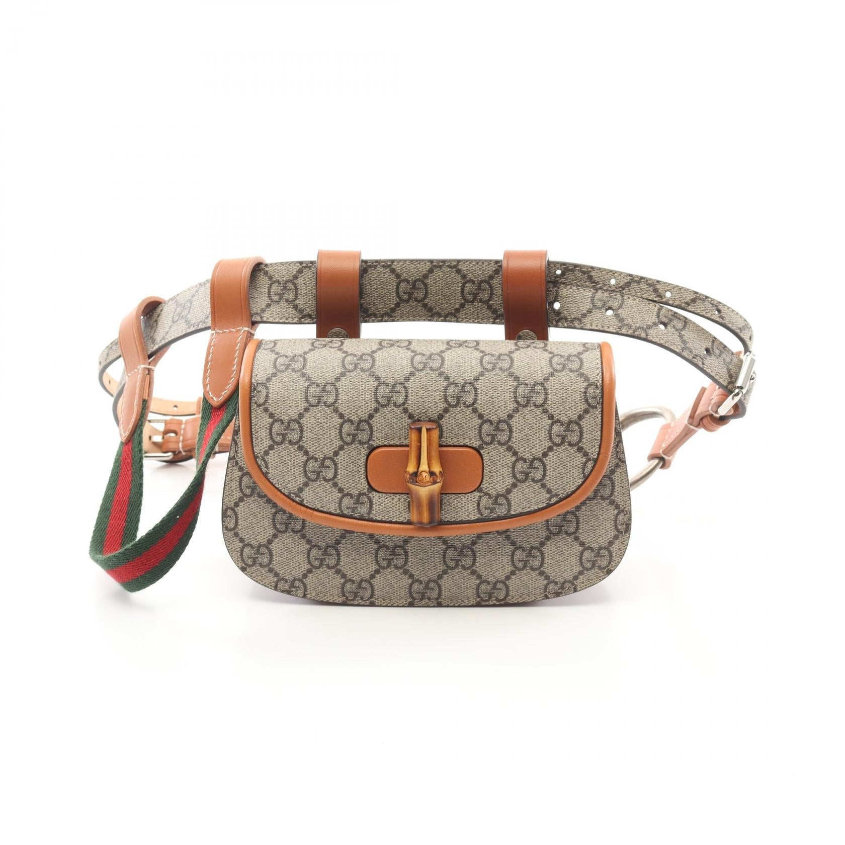 Gucci Bamboo 1947 PVC Coated Canvas Belt Bag