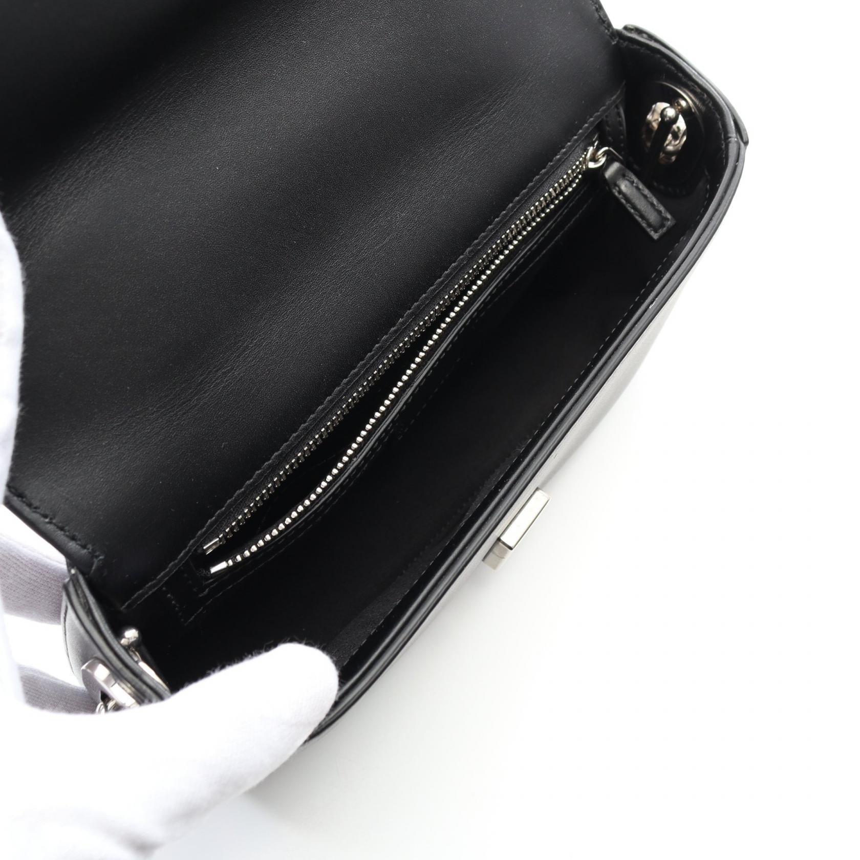 Gucci Double G Leather Shoulder Bag