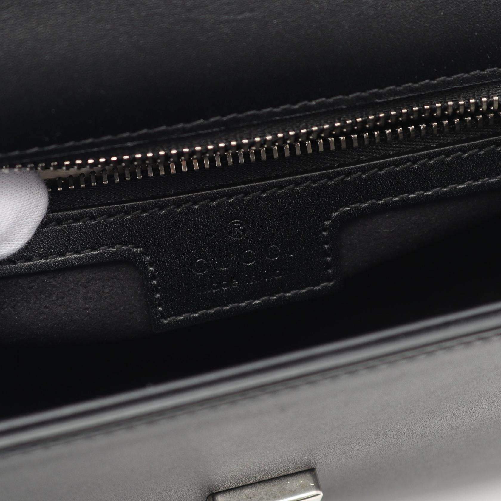 Gucci Double G Leather Shoulder Bag