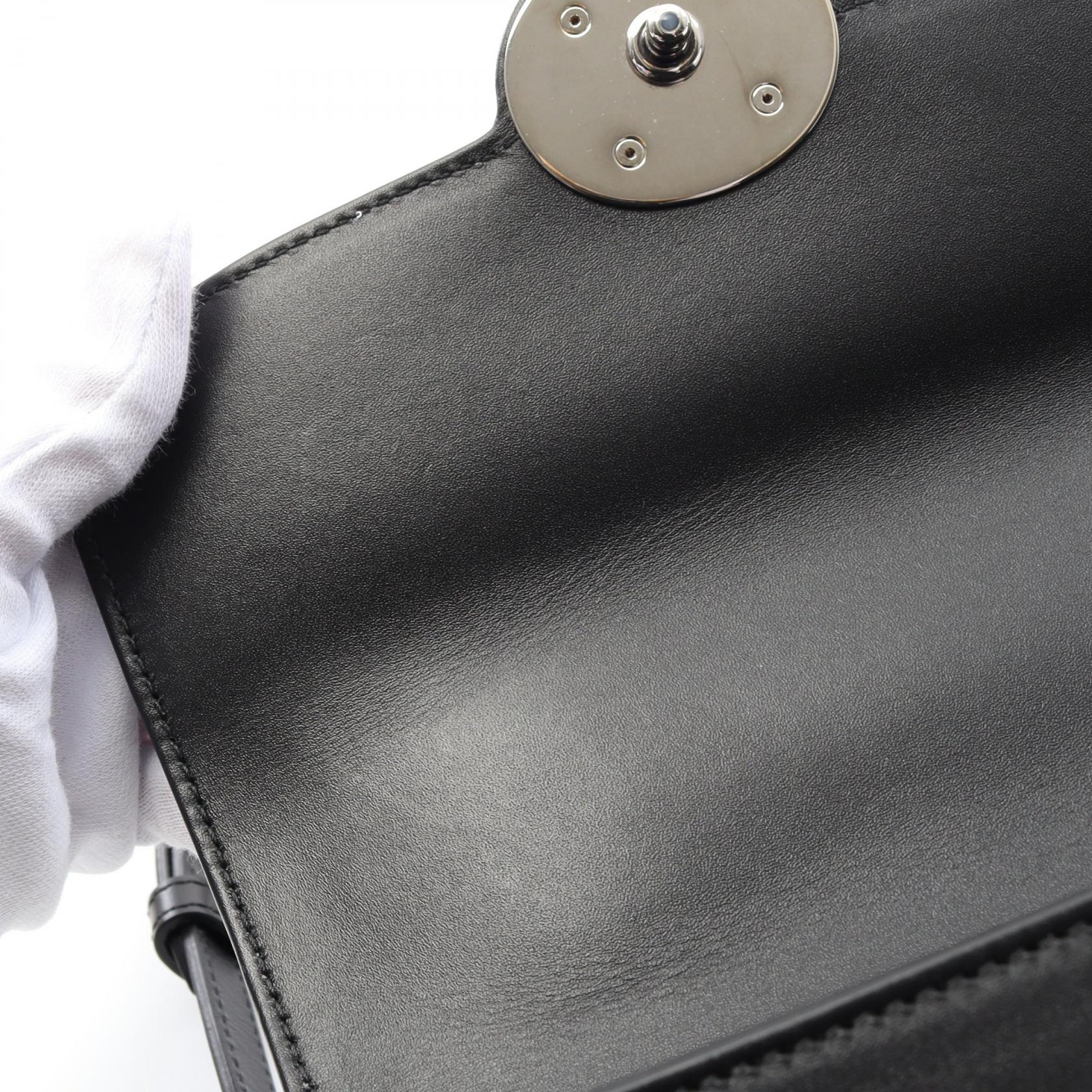 Gucci Double G Leather Shoulder Bag