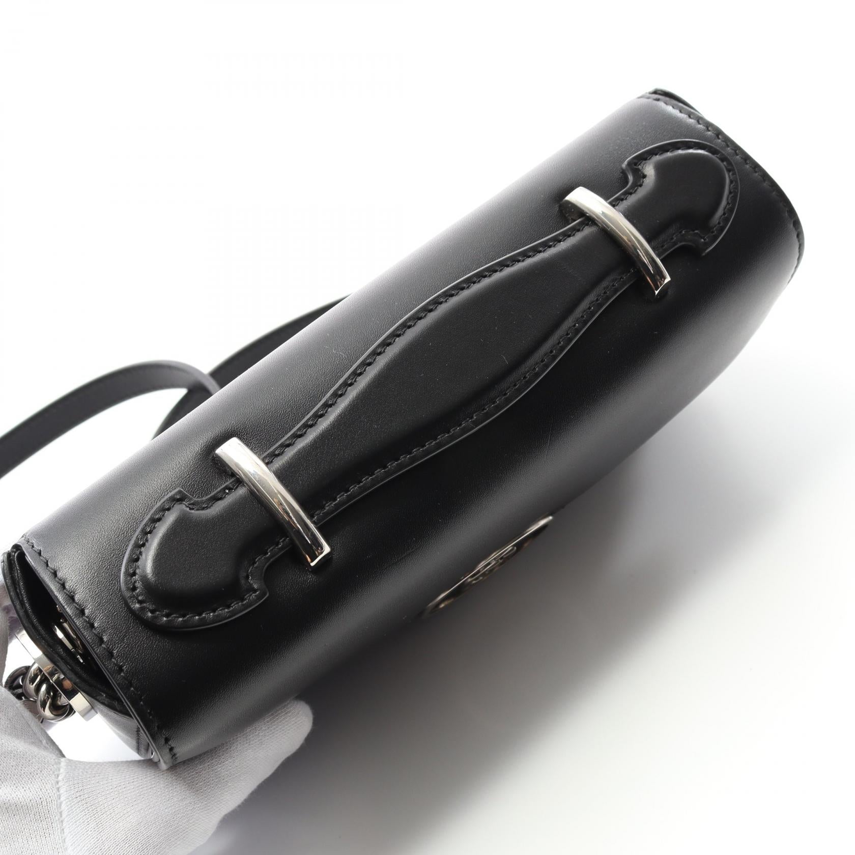 Gucci Double G Leather Shoulder Bag