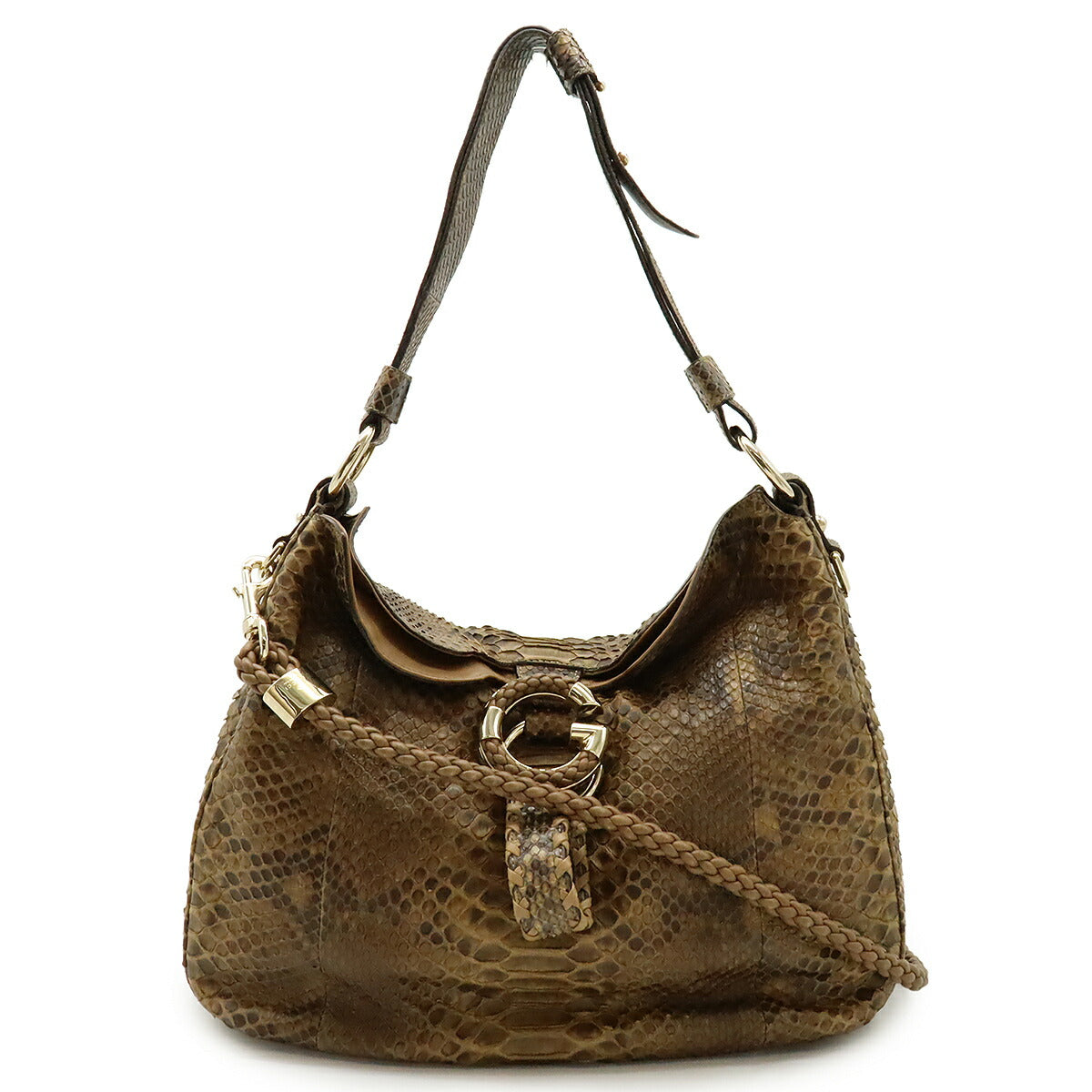 Gucci G Wave Python 2way Bag