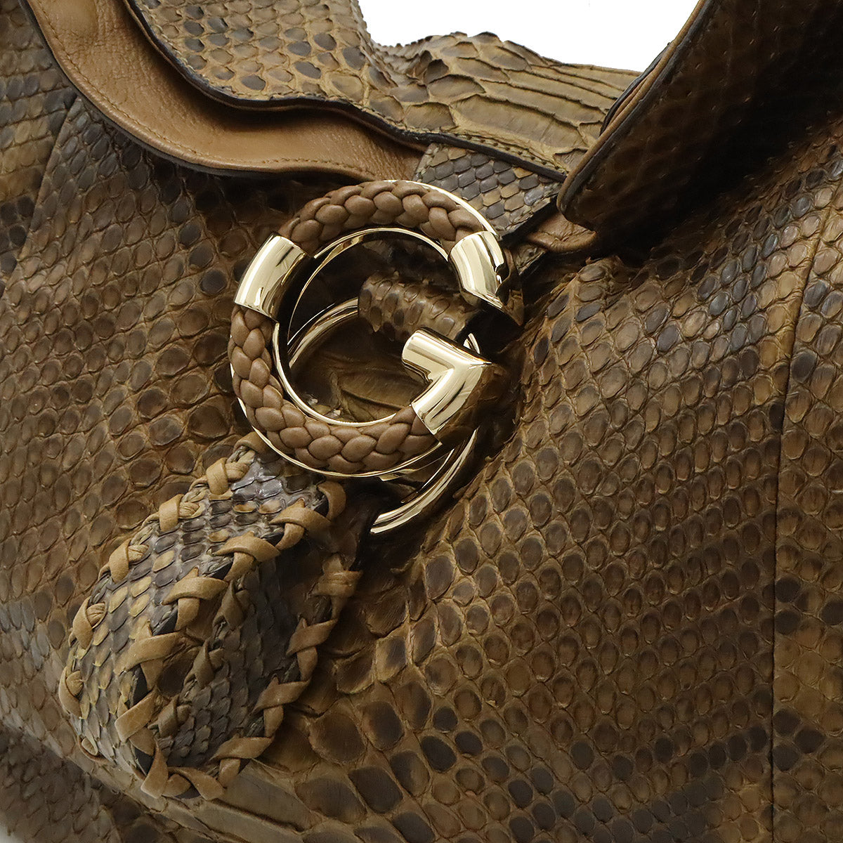 Gucci G Wave Python 2way Bag