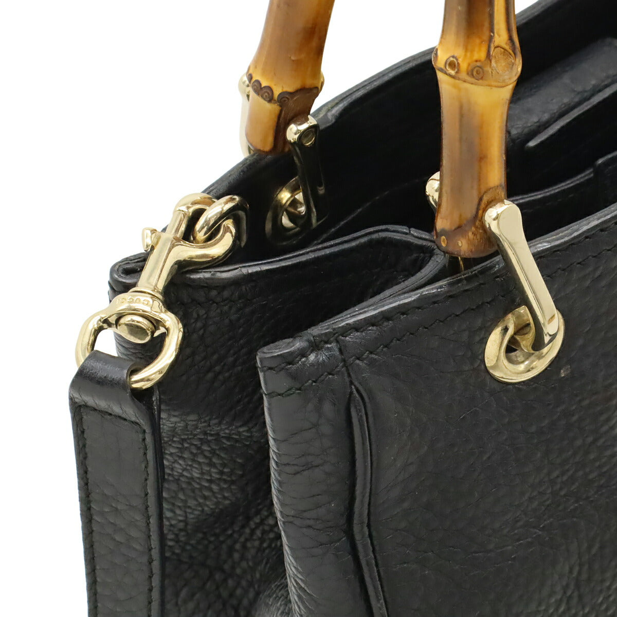 Gucci Bamboo Leather 2way Bag
