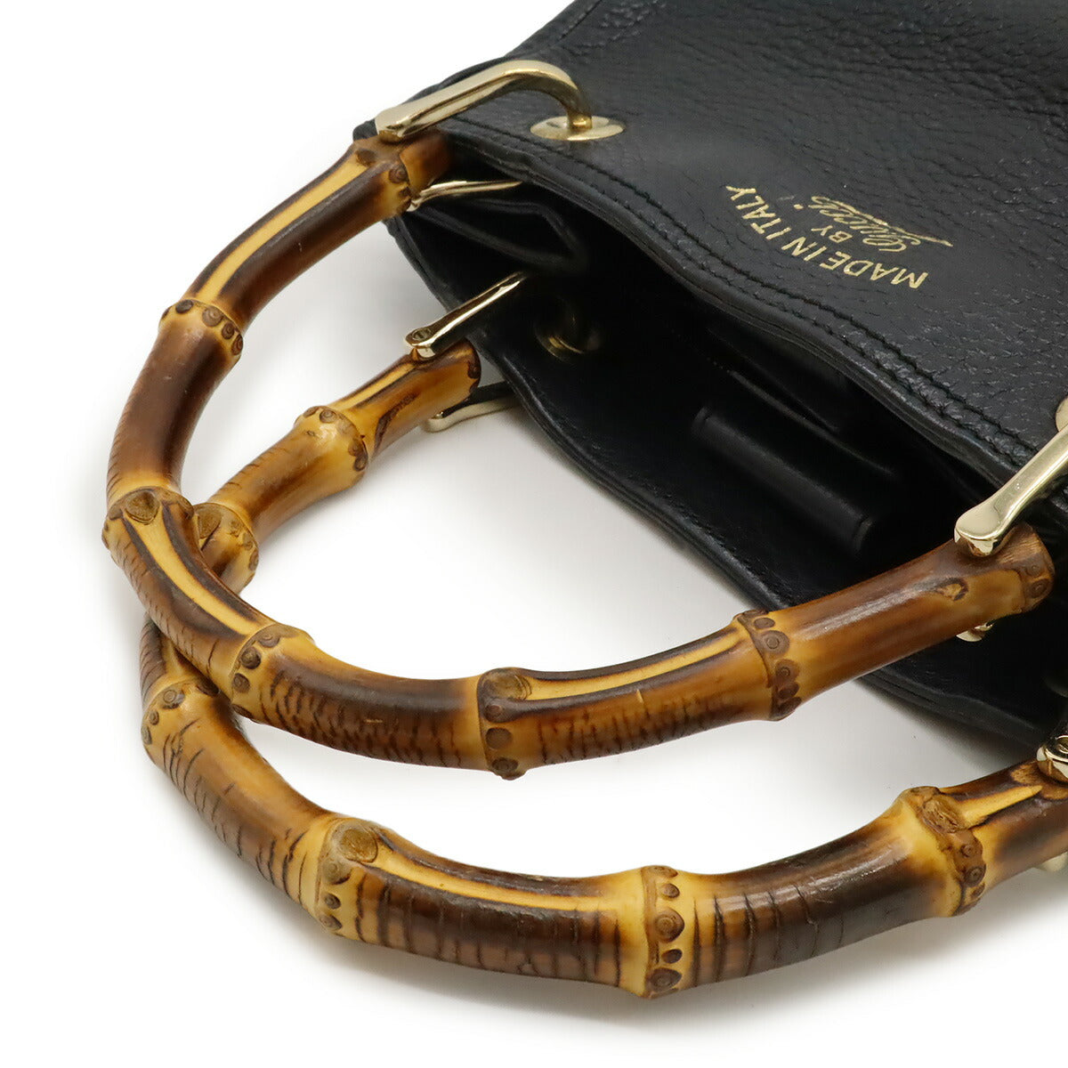 Gucci Bamboo Leather 2way Bag