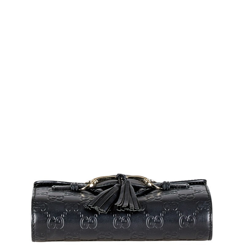 Gucci Emily Horsebit Guccissima Leather Shoulder Bag
