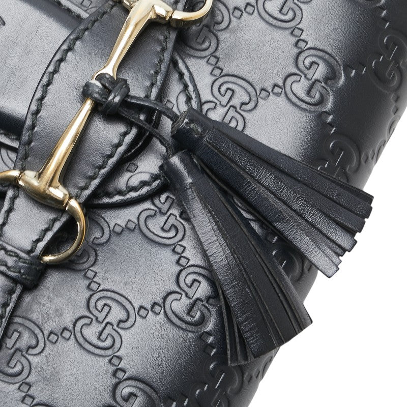 Gucci Emily Horsebit Guccissima Leather Shoulder Bag