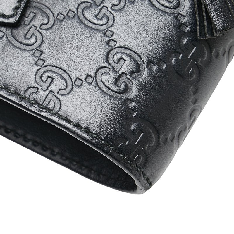 Gucci Emily Horsebit Guccissima Leather Shoulder Bag