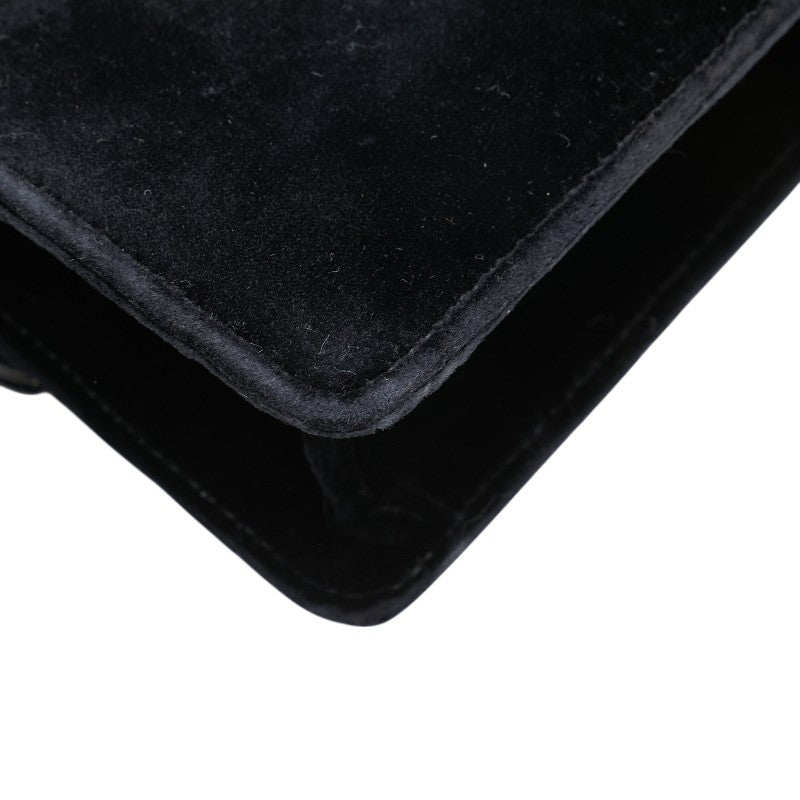 Gucci G Square Velour Shoulder Bag