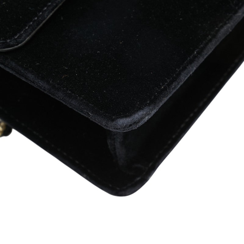 Gucci G Square Velour Shoulder Bag