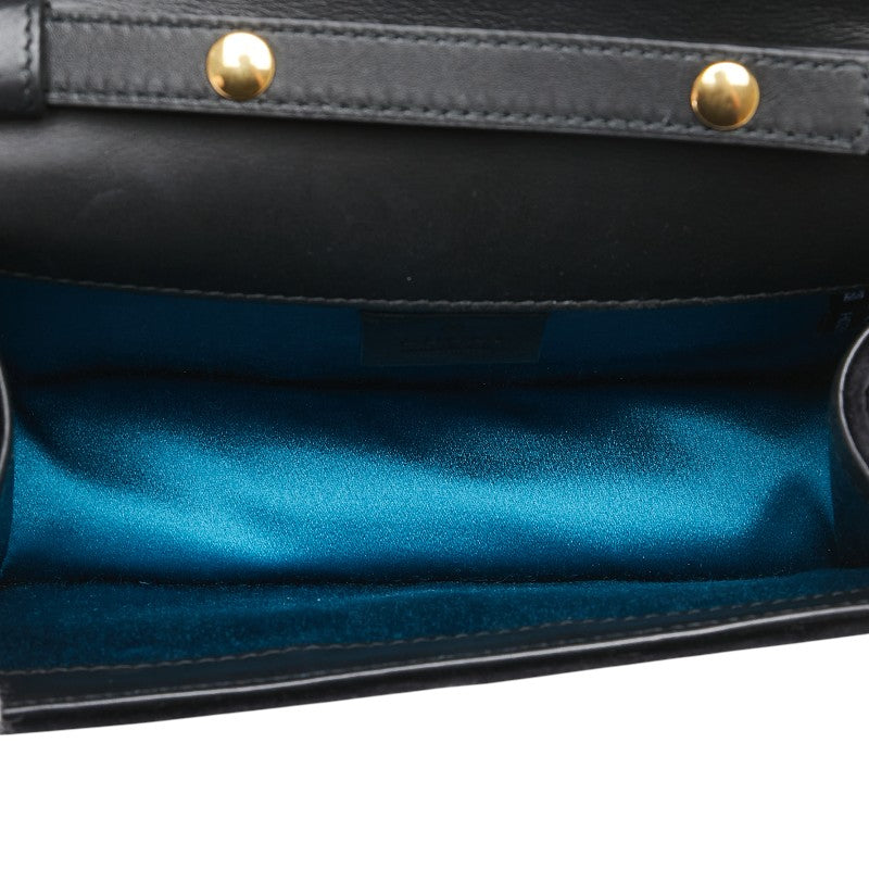 Gucci G Square Velour Shoulder Bag
