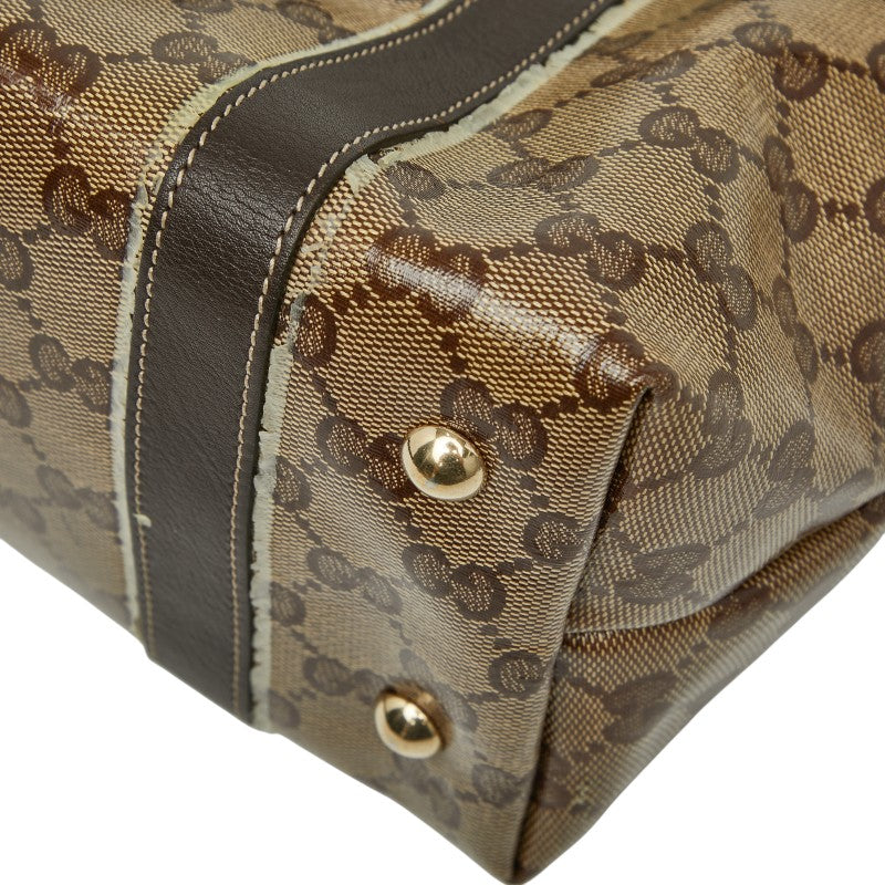 Gucci Abbey GG Crystal PVC Tote Bag