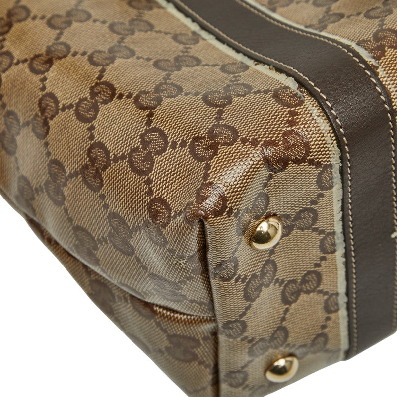 Gucci Abbey GG Crystal PVC Tote Bag