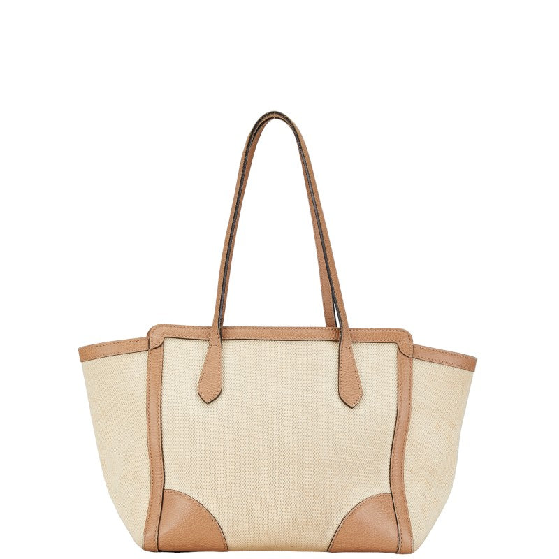 Gucci 354408 Canvas Leather Tote Bag