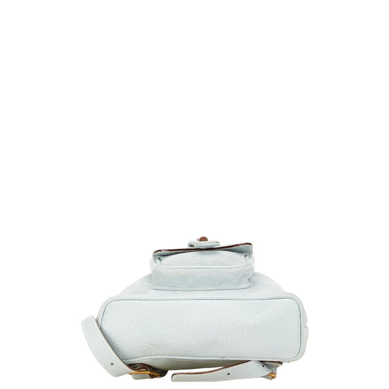 Gucci Bamboo Suede Leather Backpack