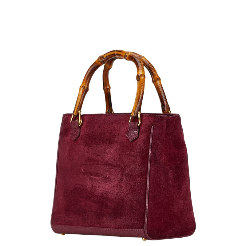 Gucci Bamboo Suede Handbag