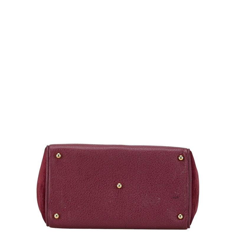 Gucci Bamboo Suede Handbag