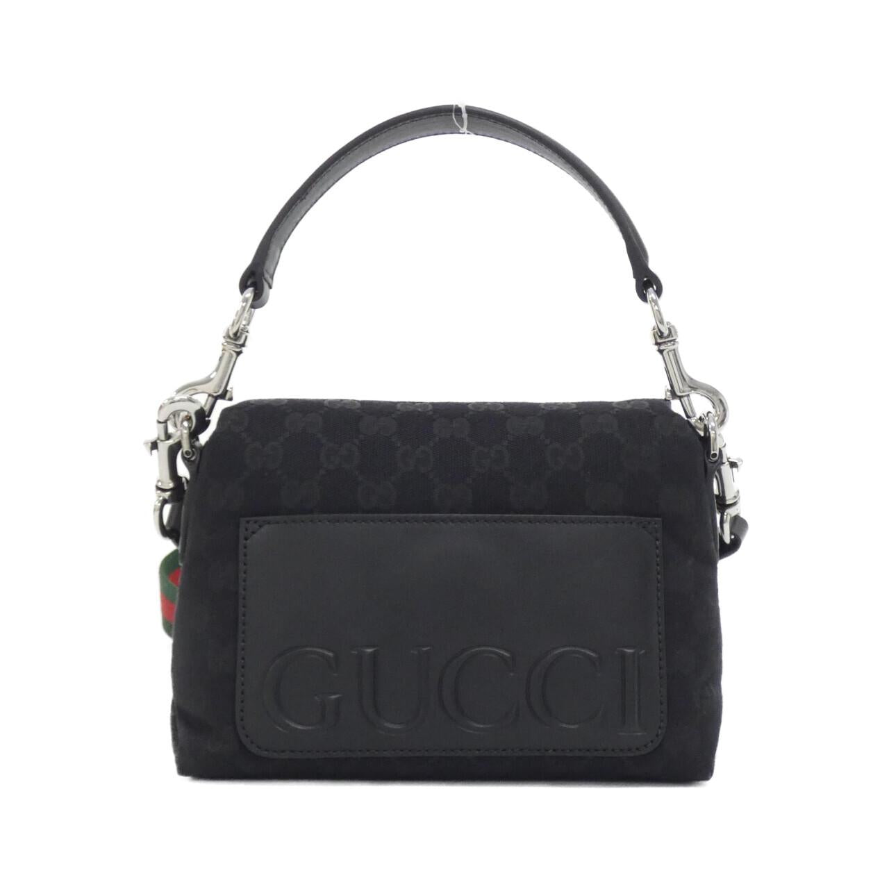 Gucci 821617 FAEHA GG Canvas Leather Bag