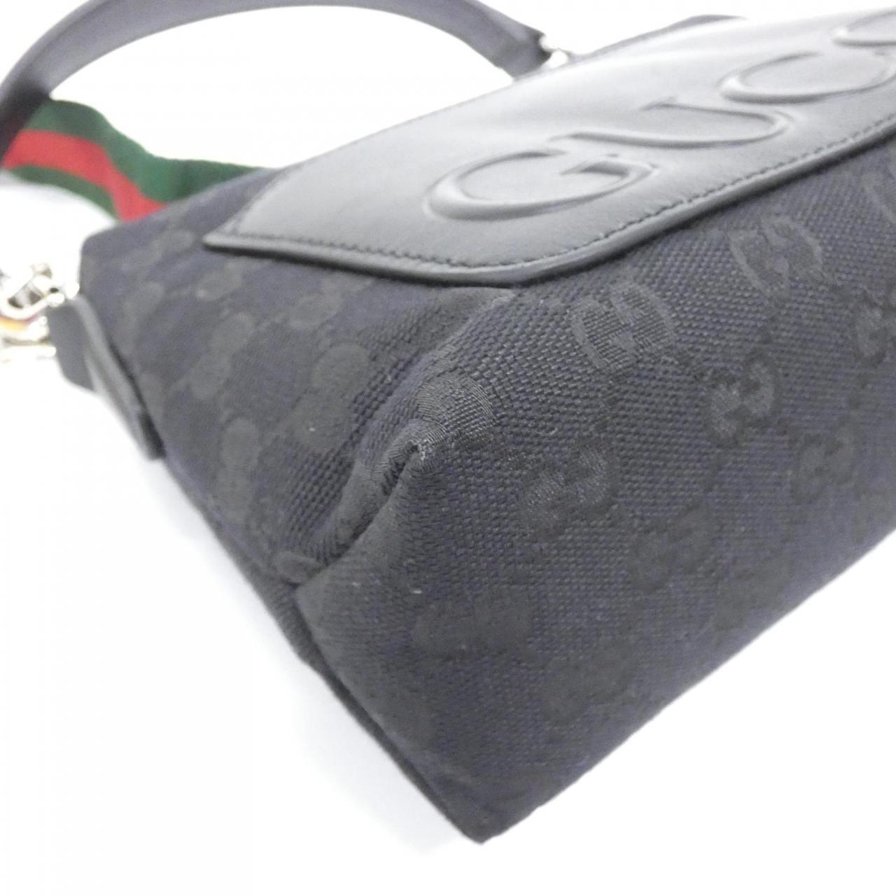Gucci 821617 FAEHA GG Canvas Leather Bag