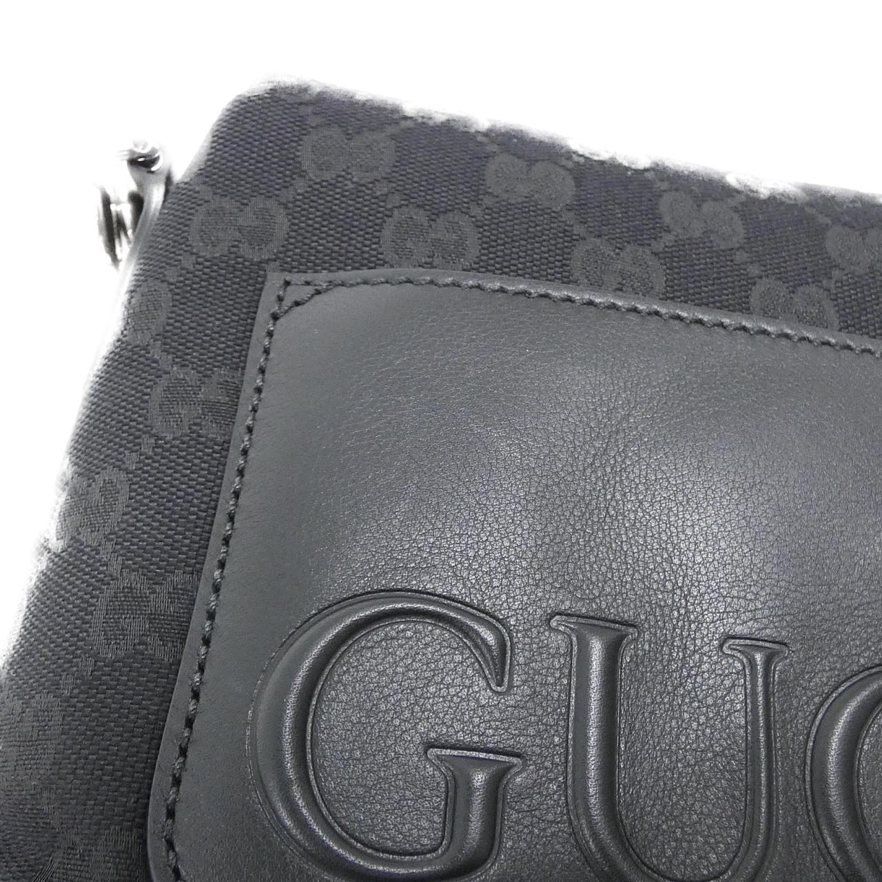 Gucci 821617 FAEHA GG Canvas Leather Bag