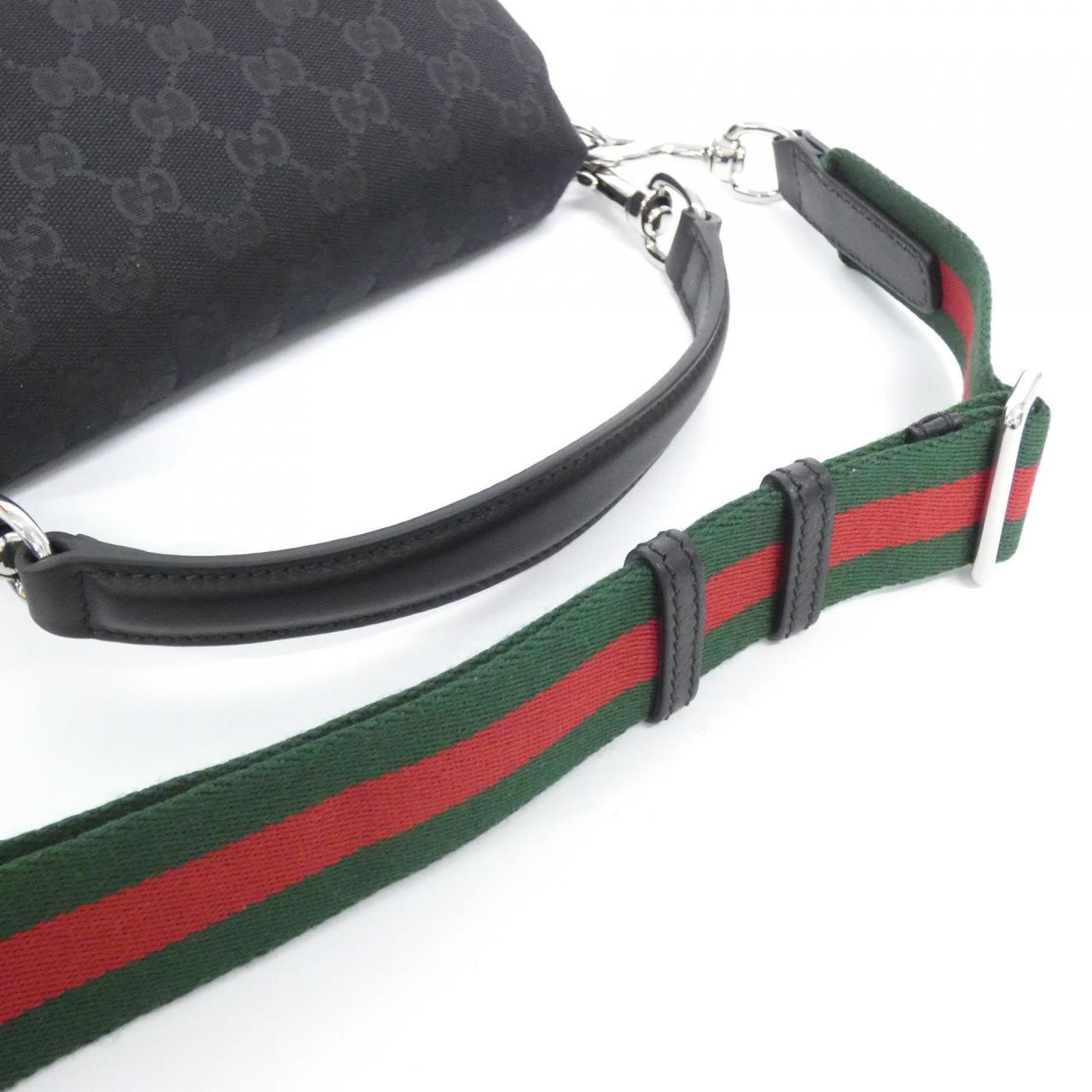 Gucci 821617 FAEHA GG Canvas Leather Bag