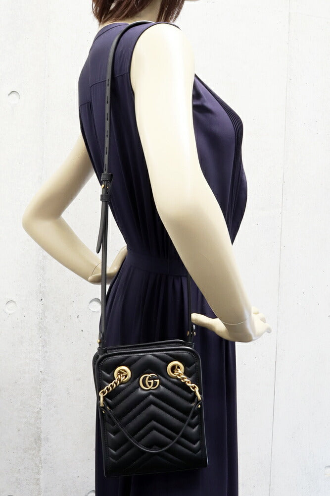 Gucci Calf GG Marmont 2way Bag 696123