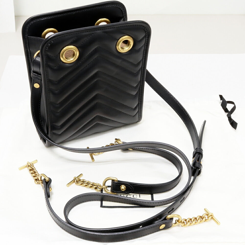 Gucci Calf GG Marmont 2way Bag 696123