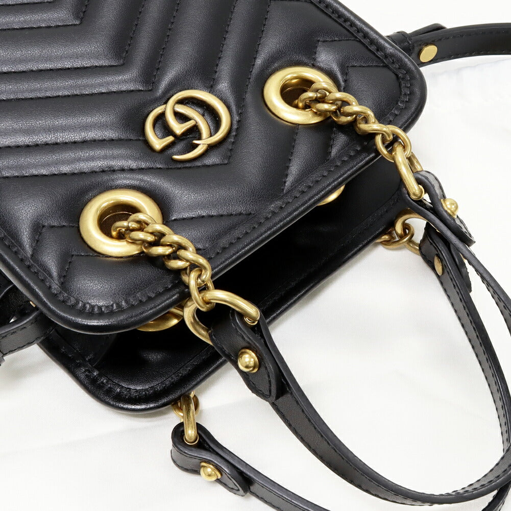 Gucci Calf GG Marmont 2way Bag 696123