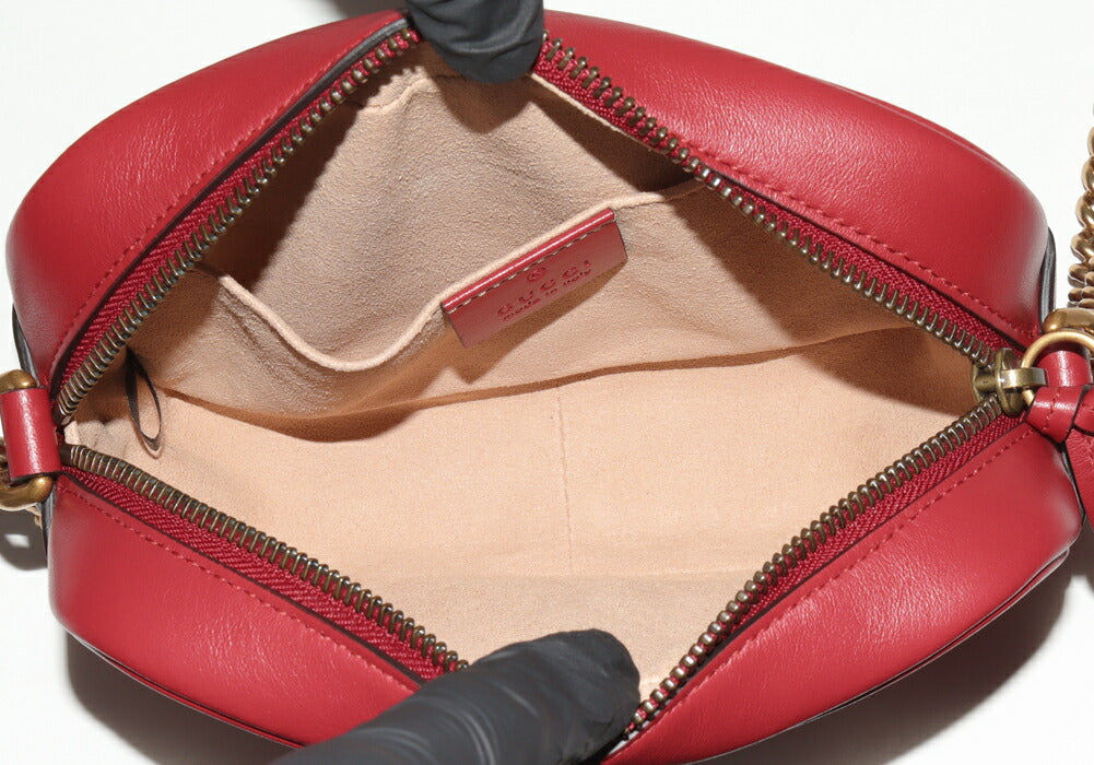 Gucci Calf GG Marmont Chain Mini Shoulder Bag 448065 DTD1T 6433