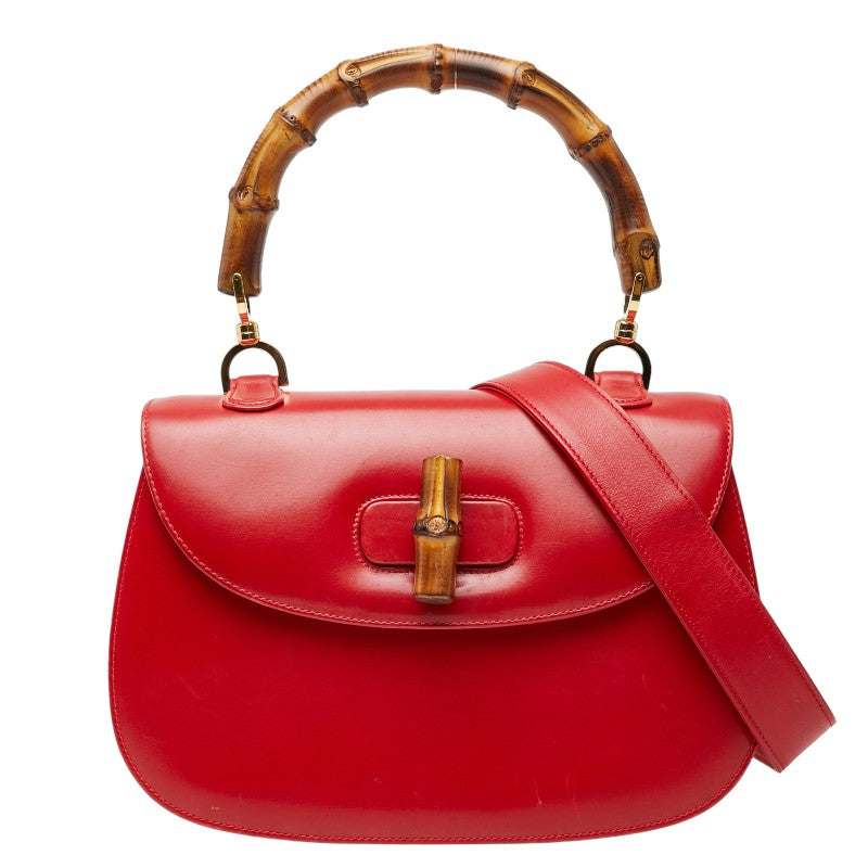 Gucci Bamboo Leather 2way Bag