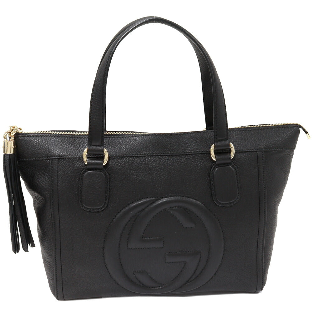 Gucci Calf Soho 2way Bag Black 282307