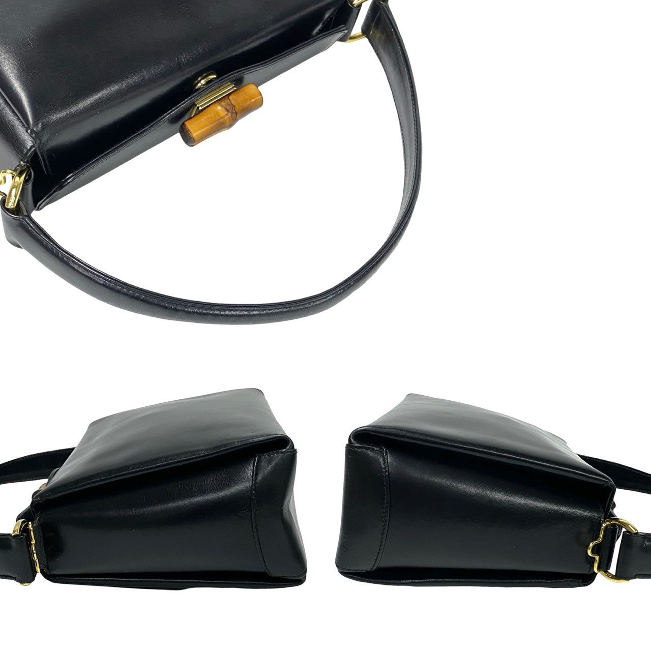 Gucci Bamboo Calf Leather 2way Handbag