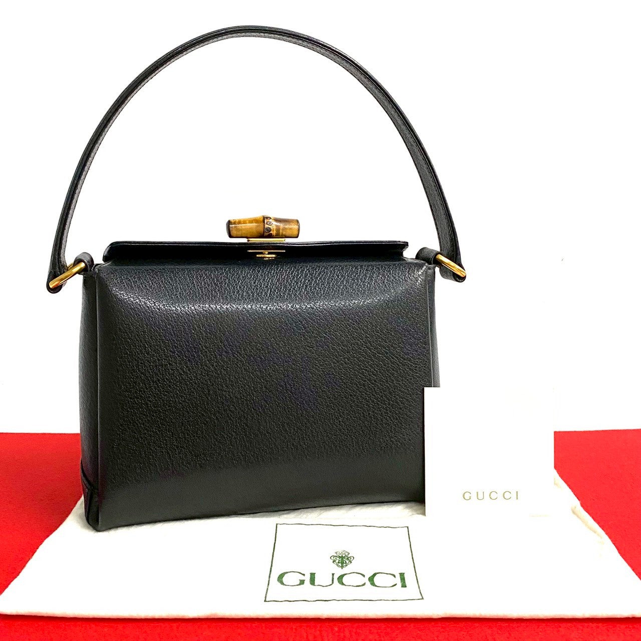 Gucci Bamboo Leather Handbag