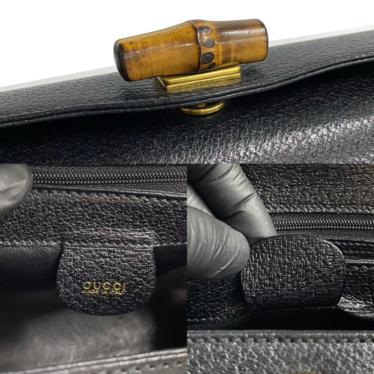 Gucci Bamboo Leather Handbag
