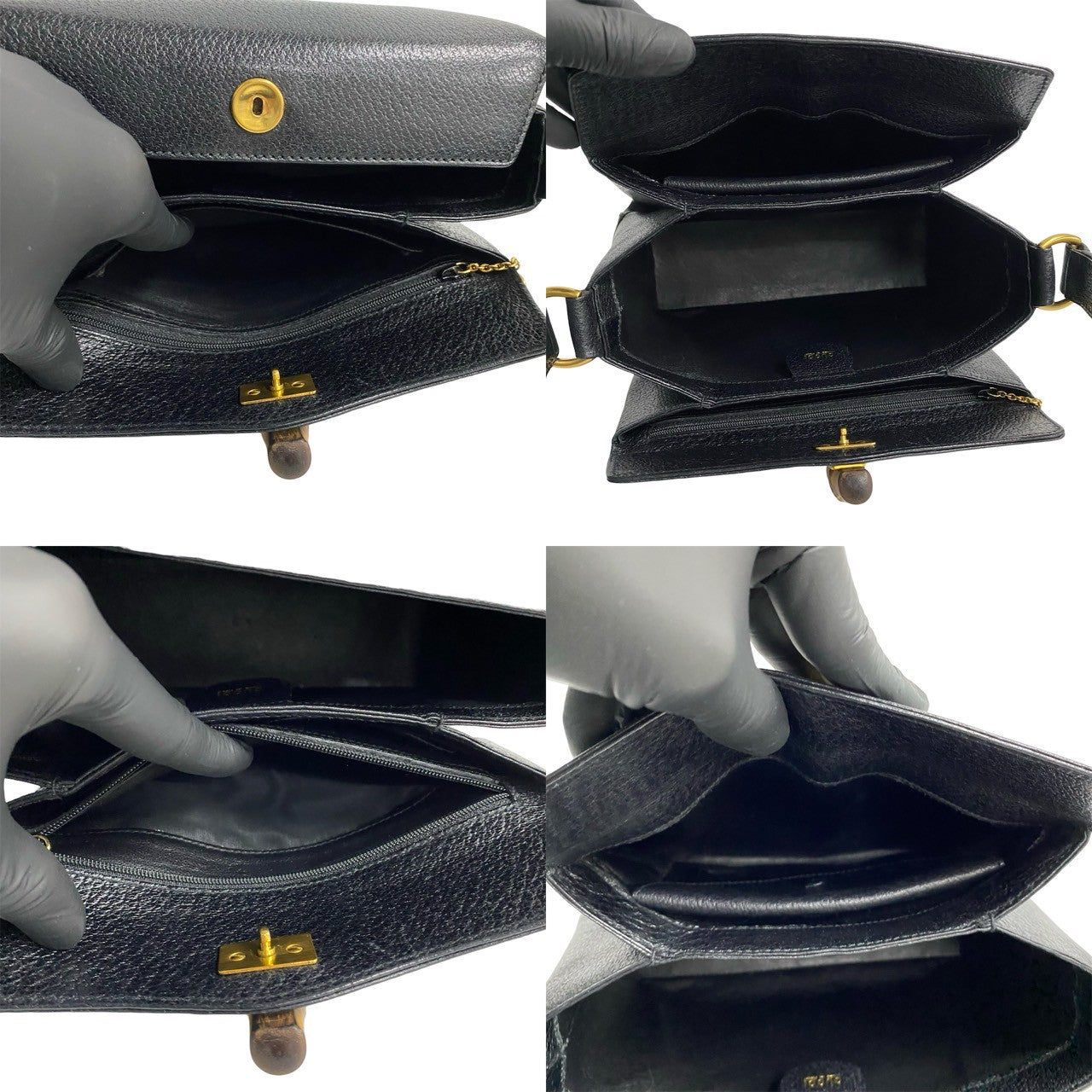 Gucci Bamboo Leather Handbag