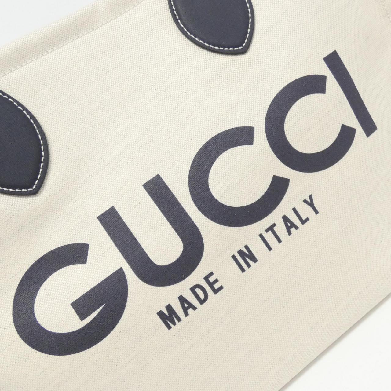 Gucci 772176 FACVW Cotton Linen Canvas Leather Bag Limited