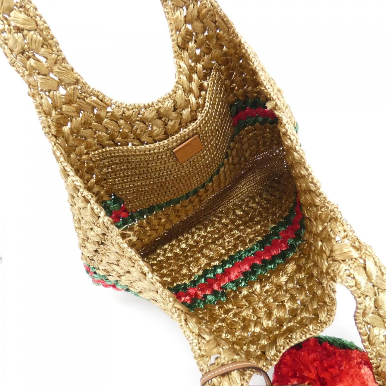 Gucci 746004 FABZC Raffia Bag