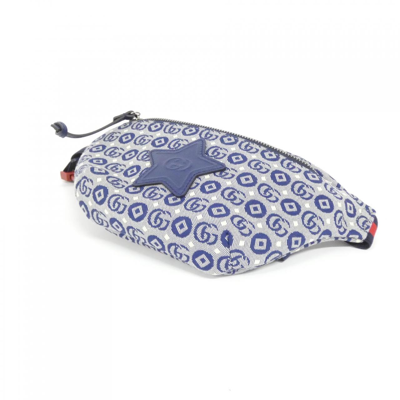 Gucci CHILDRENS Double G Geometric Cotton Waist Bag