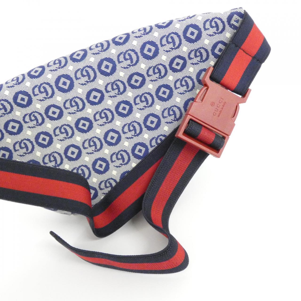 Gucci CHILDRENS Double G Geometric Cotton Waist Bag
