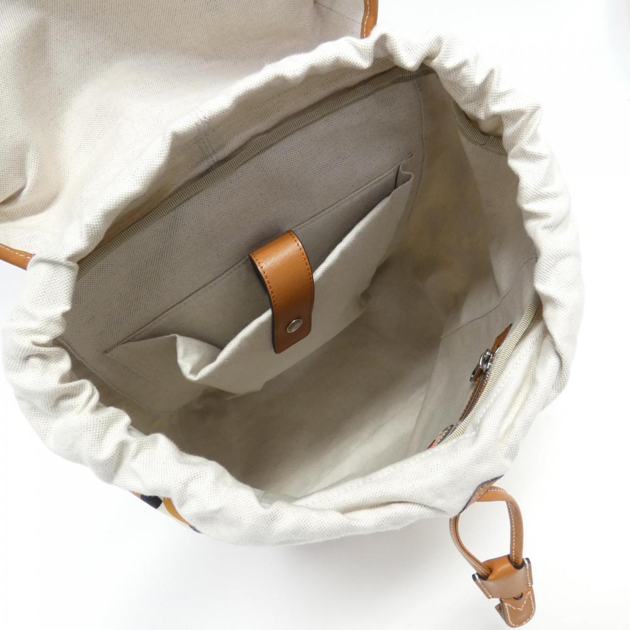 Gucci 696013 Nylon Leather Backpack