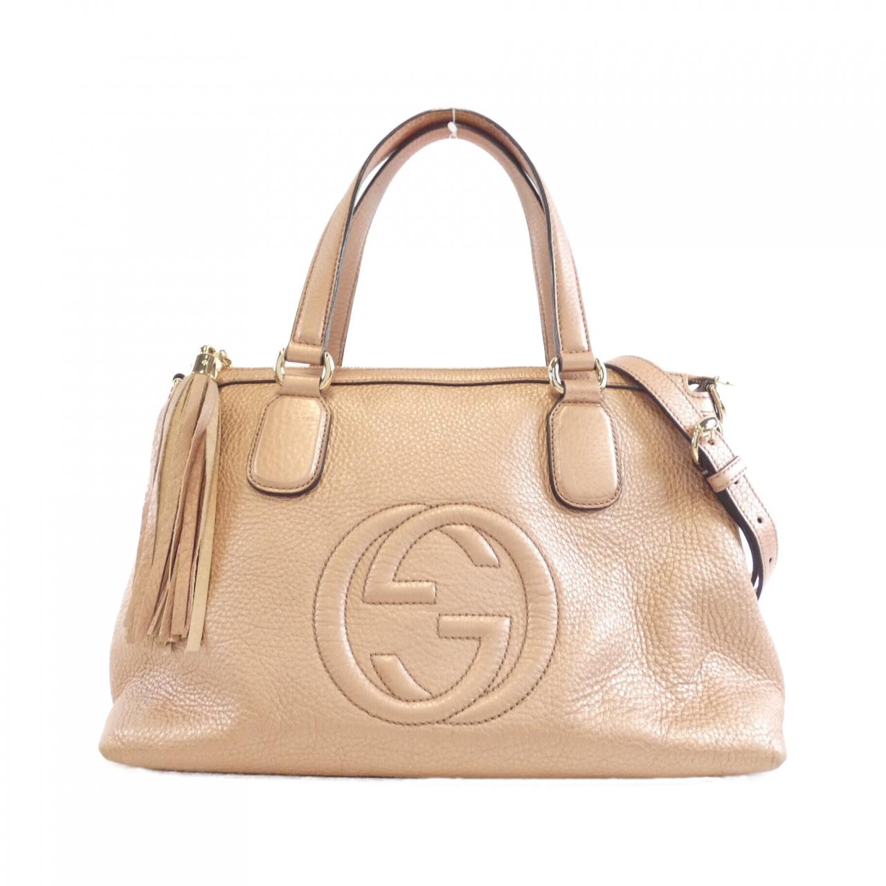 Gucci 308362 AH90Z Metallic Leather Bag Limited