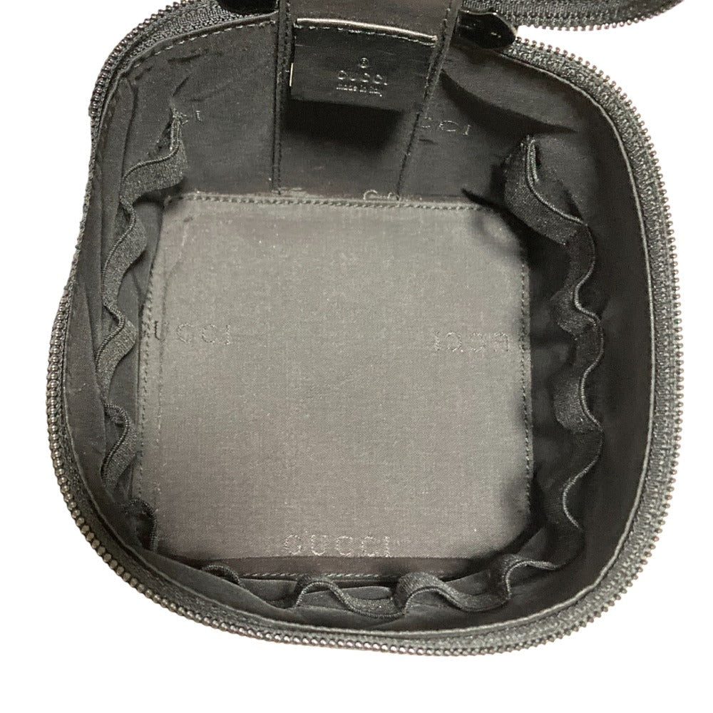 Gucci Canvas Top Handle Vanity Bag